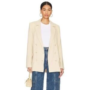 NWT Free People Tan Beige Olivia Blazer - xs